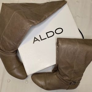 Aldo faux leather boots